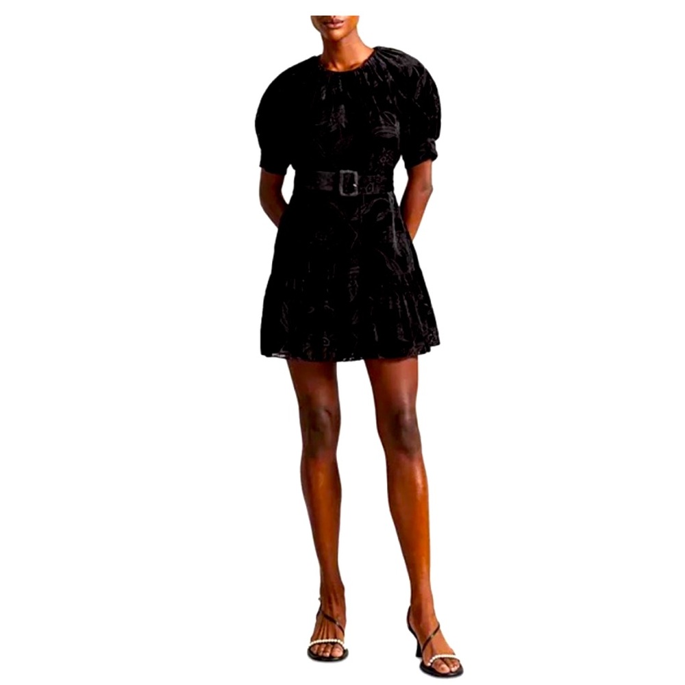 NWT Ted Baker Tilliiy Belted Velvet Dress | Size 2